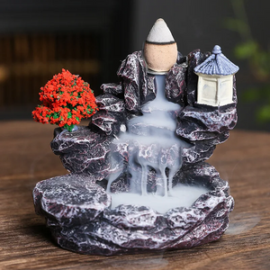 Waterfall Incense Burner Home Decor