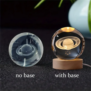 6cm 3D Crystal Ball Glass Planet