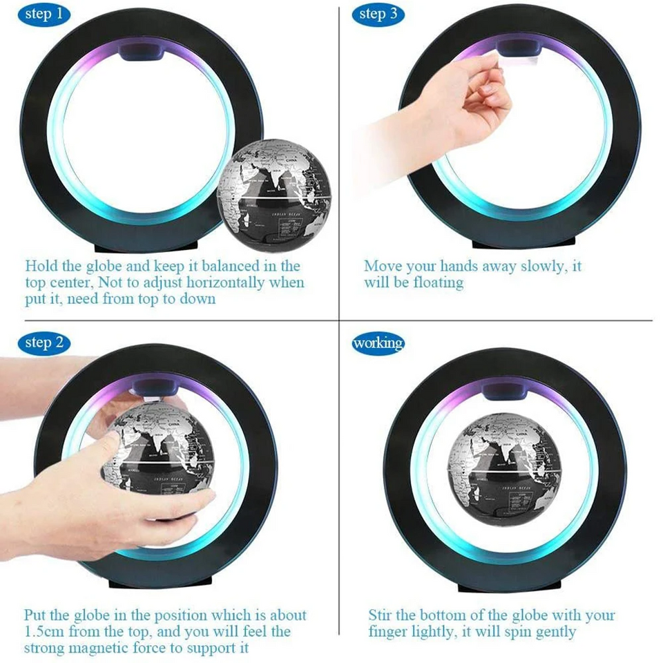 World Map Magnetic Levitation Globe